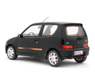Fiat Seicento Sporting Abarth 1998 Nero Laudoracing 1:18 Resinemodell (Türen, Motorhaube... nicht zu öffnen!)